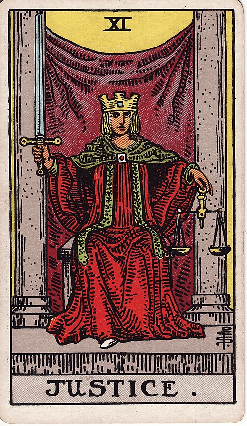 The Justice tarot card