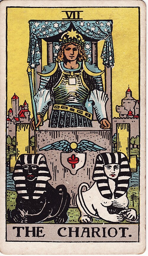 The The Chariot tarot card