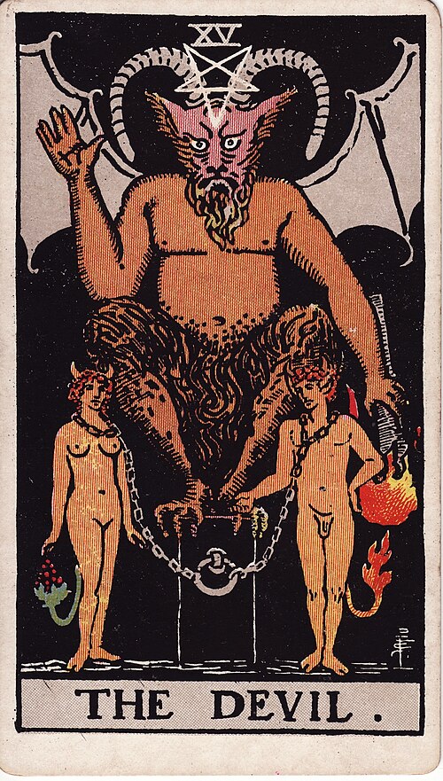 The The Devil tarot card