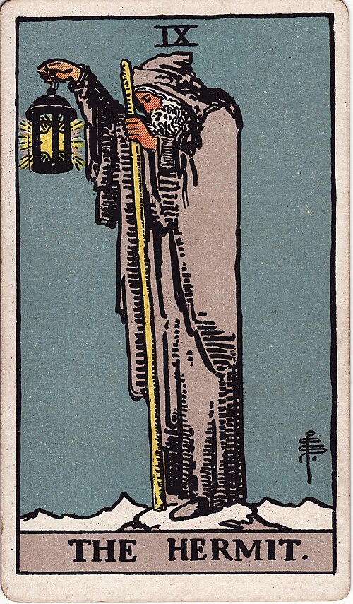 The The Hermit tarot card