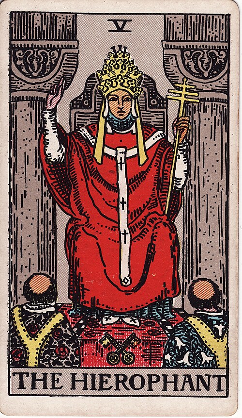 The The Hierophant tarot card