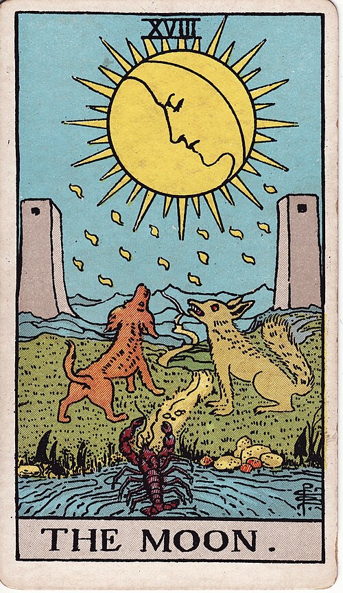 The The Moon tarot card