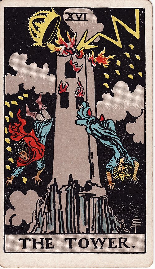 The The Tower tarot card