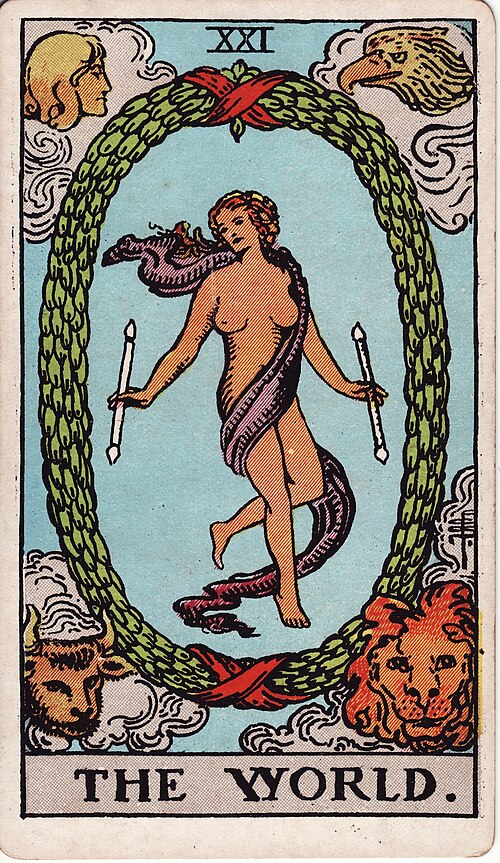 The The World tarot card