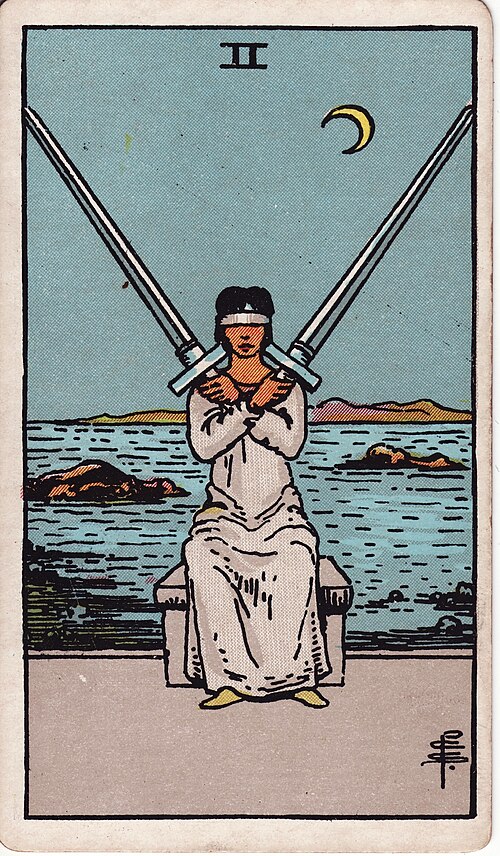 The Two of Swords tarot card